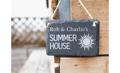 Personalised Summer House Hanging Sign Personalised Summer House Hanging Sign